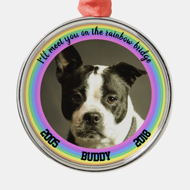 Personalisierter Ornament Aus Metall (Vorne)
