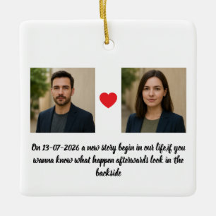 Personalisierter Ornament für Paare und Familien