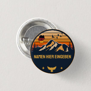 Personalisierter Ortsname Deutschland Runddesign Button