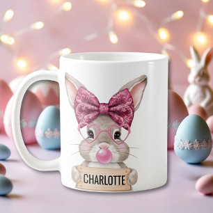 Personalisierter Osterhase mit süßem Hasendesign Kaffeetasse