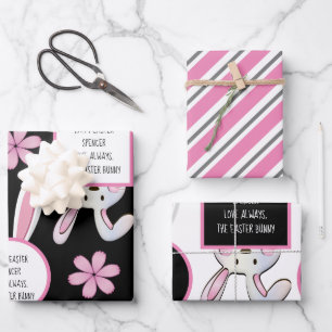 Personalisierter Osterhof Geschenkpapier Set