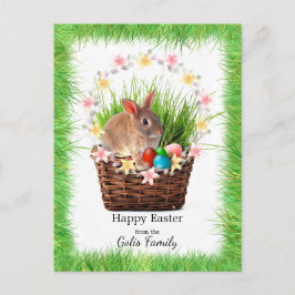 Personalisierter Osterkorb Postkarte