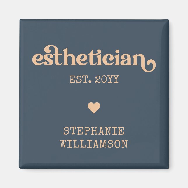 Personalisierter Östhetiker Kosmetologe Beautician Magnet (Vorne)