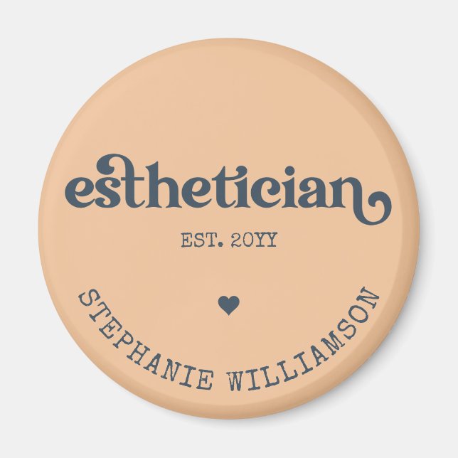 Personalisierter Östhetiker Kosmetologe Beautician Magnet (Vorne)