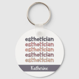Personalisierter Östhetiker Kosmetologe Beautician Schlüsselanhänger