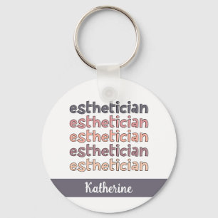 Personalisierter Östhetiker Kosmetologe Beautician Schlüsselanhänger