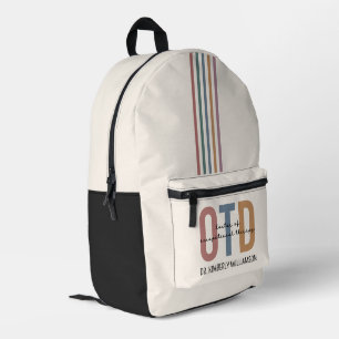 Personalisierter OTD Doktor der Arbeitstherapie Bedruckter Rucksack