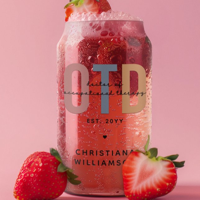 Personalisierter OTD Doktor der Arbeitstherapie Dosenglas (Von Creator hochgeladen)