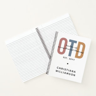 Personalisierter OTD Doktor der Arbeitstherapie Notizbuch