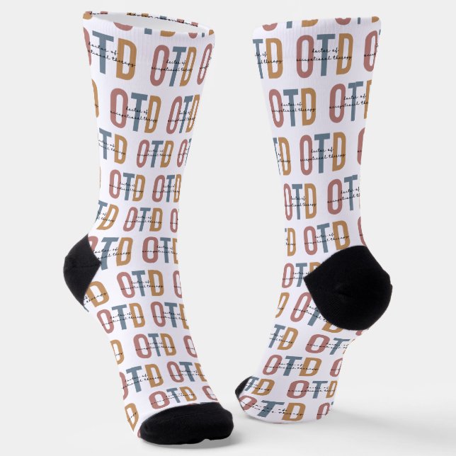Personalisierter OTD Doktor der Arbeitstherapie Socken (Gewinkelt)