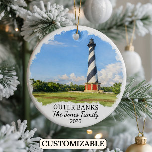 Personalisierter Outer Banks Weihnachtsschmuck, No Keramik Ornament
