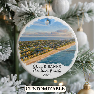 Personalisierter Outer Banks Weihnachtsschmuck, No Keramik Ornament