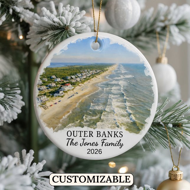 Personalisierter Outer Banks Weihnachtsschmuck, No Keramik Ornament (Von Creator hochgeladen)