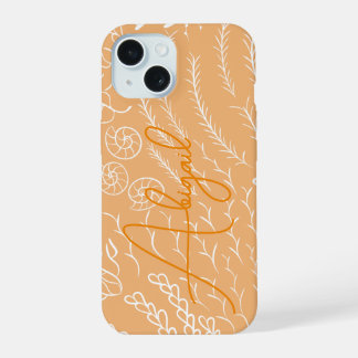 Personalisierter Ozean Korallenriff Strand iPhone 15 Hülle