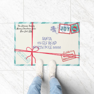 Personalisierter Paket-Weihnachtsmann-Brief Weihna Fußmatte