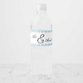 Personalisierter palästinensischer Tatreez Print i Wasserflaschenetikett