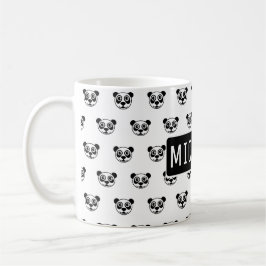 Personalisierter Panda-Bärenkopf Tasse