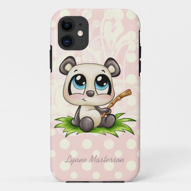 Personalisierter Pandarosa-Punkte iphone 5 Fall Case-Mate iPhone Hülle (Rückseite)