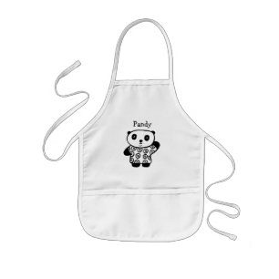 Personalisierter Pandy der Panda Kinderschürze