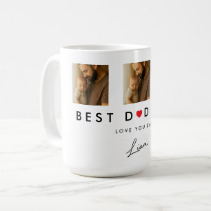 Personalisierter Papa-Becher Kind Unterschrift Fot Kaffeetasse