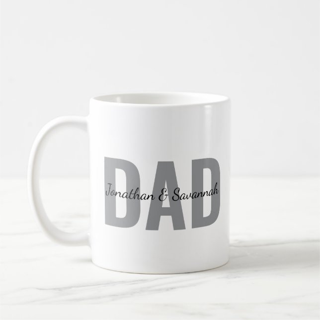 Personalisierter Papa-Becher mit Kindernamen • Ben Kaffeetasse (Links)