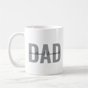 Personalisierter Papa-Becher mit Namen des Kindes  Kaffeetasse