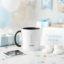 Personalisierter PAPA Est.2026 Becher | Bald Dad