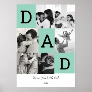 Personalisierter Papa-Fotoabzug, Vatertagsgeschenk Poster