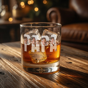 Personalisierter Papa Individuelles Fotogeschenk Whiskyglas