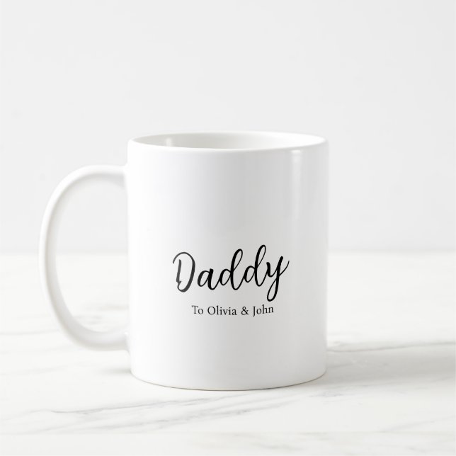 Personalisierter Papa Kaffeetasse (Links)