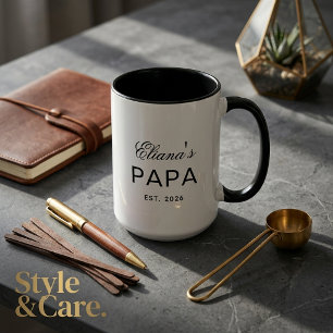 Personalisierter Papa-Kombibecher mit individuelle Tasse