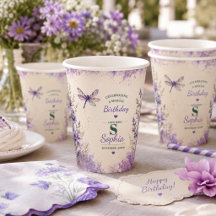 Personalisierter Papierbecher mit September-Geburt