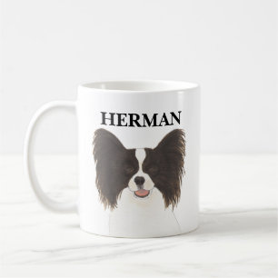 Personalisierter Papillenhund Kaffeetasse