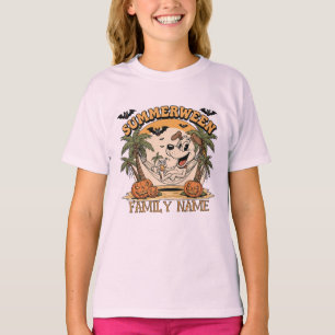 Personalisierter passender Familienname Summerween T-Shirt