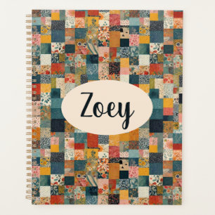 Personalisierter Patchwork-Quilt-Druck Planer