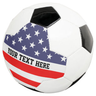 Personalisierter patriotischer amerikanischer Flag Fußball