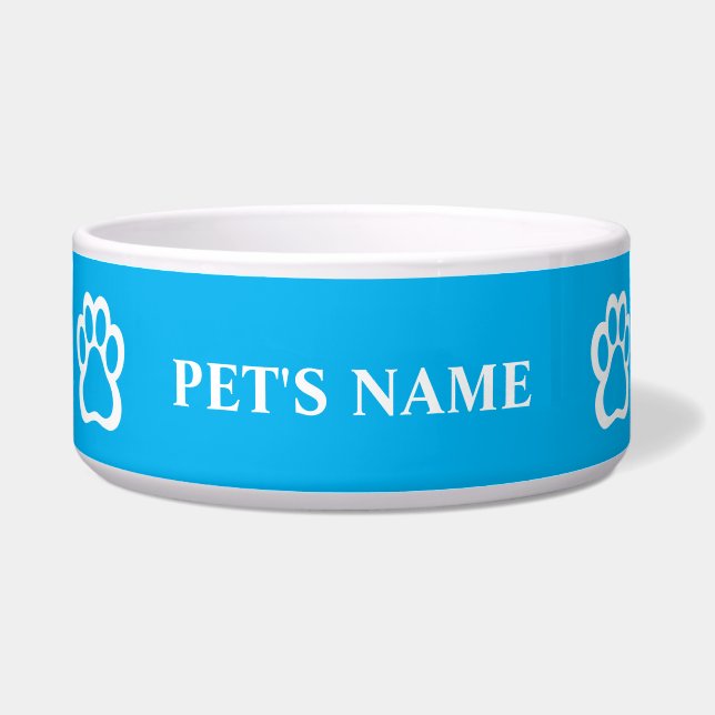 Personalisierter Pawprint Hausschale Napf (Vorderseite)