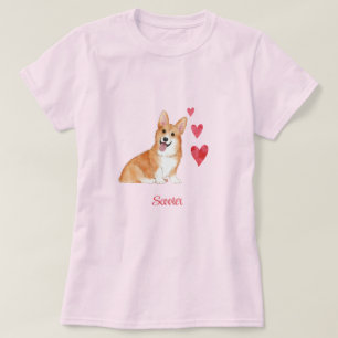 Personalisierter Pembroke Welsh Corgi Hund T-Shirt