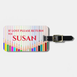 PERSONALISIERTER PENCIL PERSONALISIERT GEPÄCKANHÄNGER