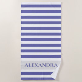Personalisierter Peri Cabana Streifen  Strandtuch