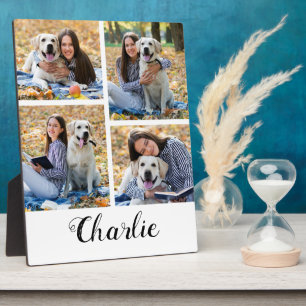 Personalisierter Pet Lover Foto Collage Dog Plaque Fotoplatte