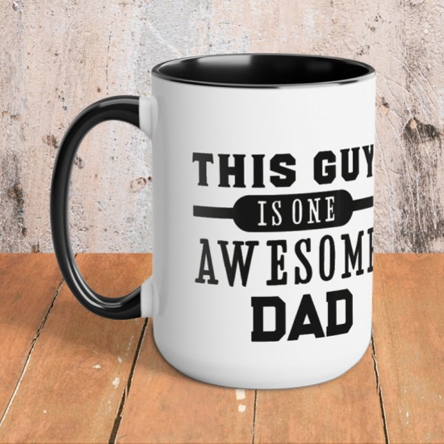 Personalisierter Phantastischer Vater Tasse (Awesome dad Father's Day mug)