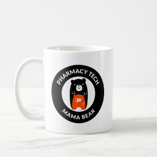 Personalisierter Pharmazie-Techniker Mama Bear Tas Kaffeetasse