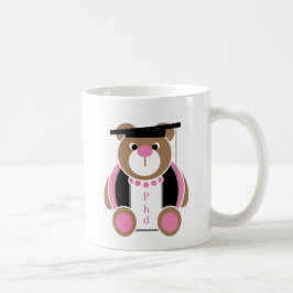 Personalisierter Phd niedlicher Teddybär Kaffeetasse