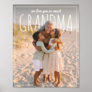 Personalisierter PhotoPop Wir lieben dich so sehr Poster
