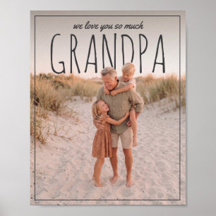 Personalisierter PhotoPop Wir lieben dich so sehr Poster