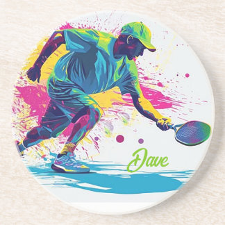 Personalisierter Pickle Ball Steinuntersetzer Getränkeuntersetzer