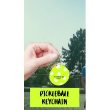 Personalisierter Pickleball-Coach Gelber Schlüssel