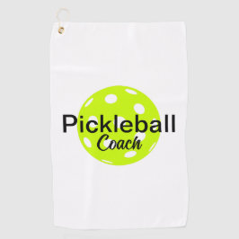 Personalisierter Pickleball-Coach Golfhandtuch