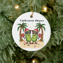 Personalisierter Pickleball-Feiertags-Schmuck